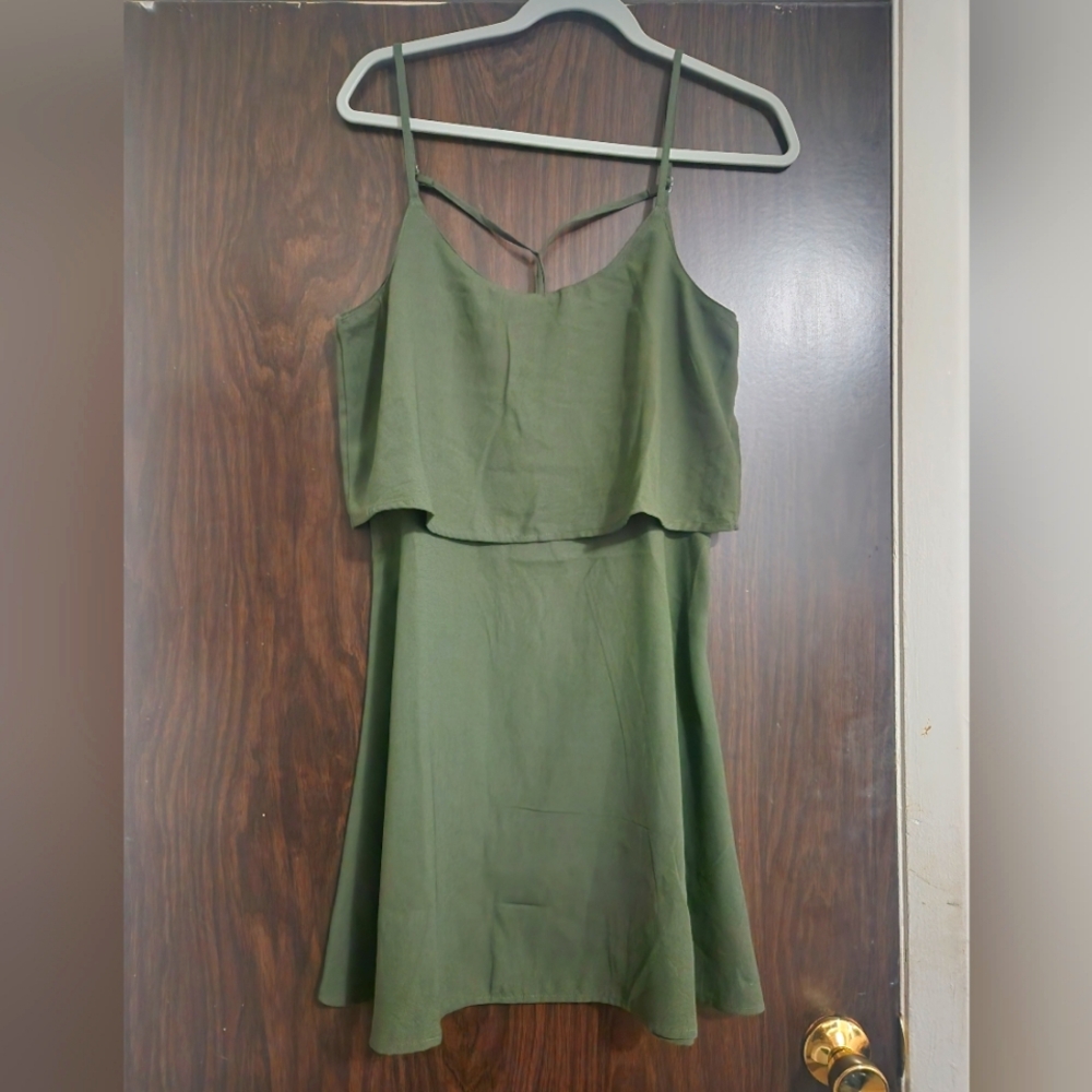 Abercrombie & Fitch Olive Green Mini Dress. Never Worn.